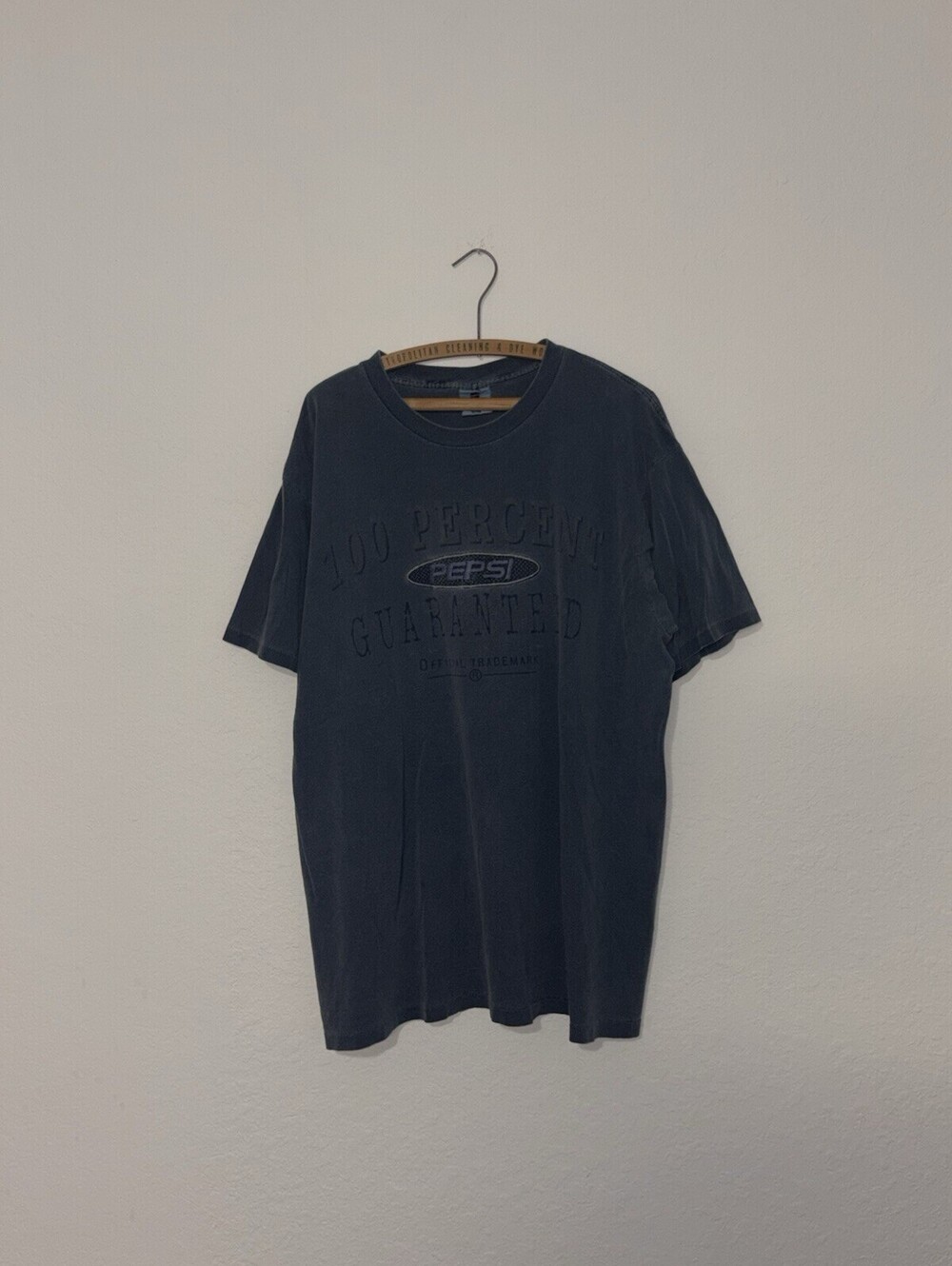 Vintage 90s Pepsi T-Shirt Mens XL Blue Acid Wash Style Single-Stitch Made In USA
